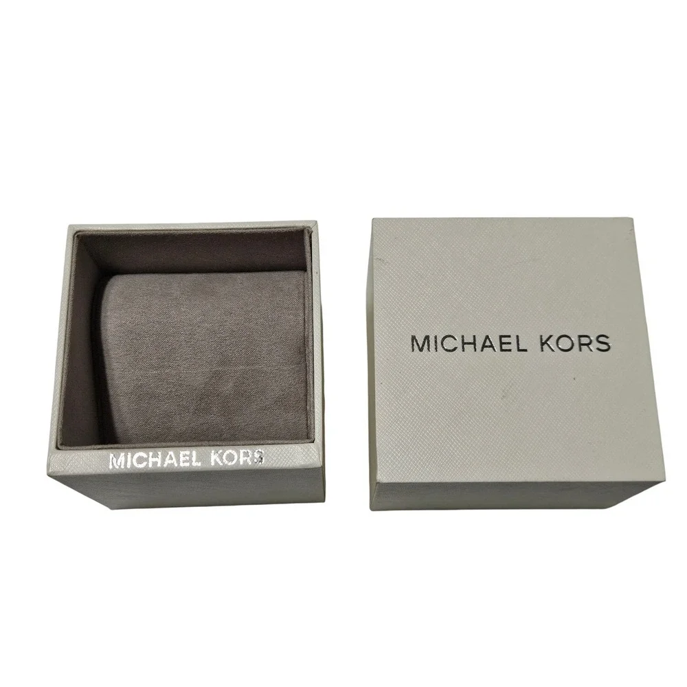 Michael Kors EMPTY Cream Textured Watch Box Michael Kors Replacement Case Pillow